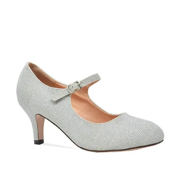 WOMEN'S VINTAGE STYLE LOW HEEL - Picture 2 of 4